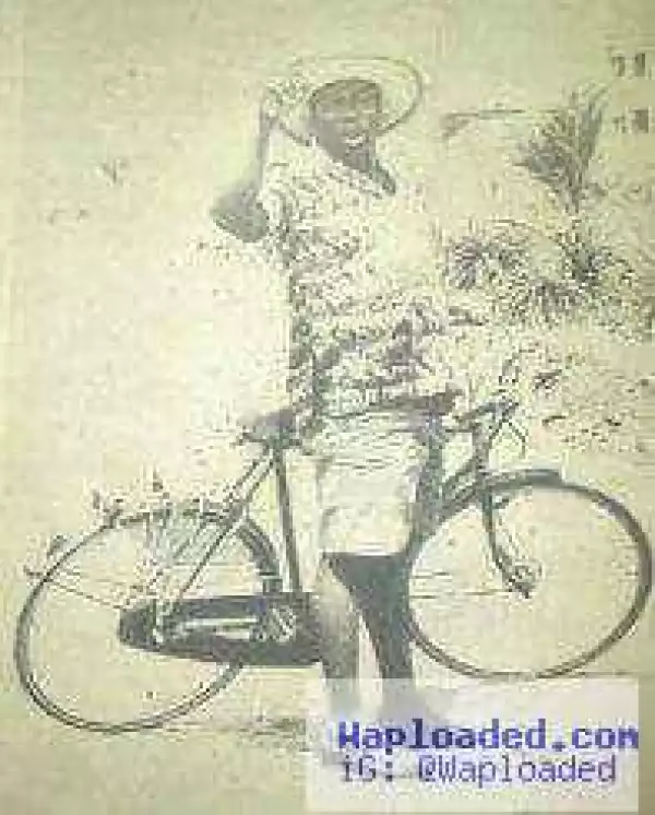 Throwback Photo: Obasanjo With His Bicycle Near His Farm In Ota